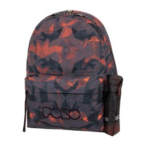 POLO ΤΣΑΝΤΑ ORIGINAL SCARF SHAPES ΜΑΥΡΗ ΚΟΚΚΙΝΗ 901102-8337