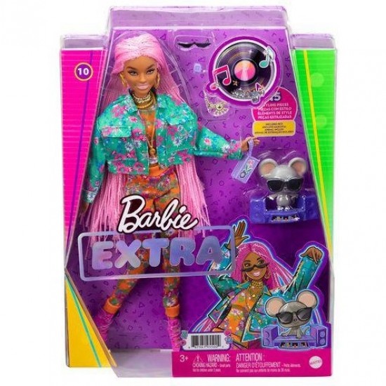 MATTEL BARBIE EXTRA - PINK BRAIDS GXF09