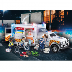 PLAYMOBIL CITY ACTION - AMBULANCE : ΟΧΗΜΑ ΠΡΩΤΩΝ ΒΟΗΘΕΙΩΝ 70936