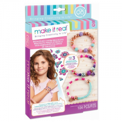 MAKE IT REAL - BEDAZZLED CHARM BRACELETS BLOOMING CREATIVITY 1202