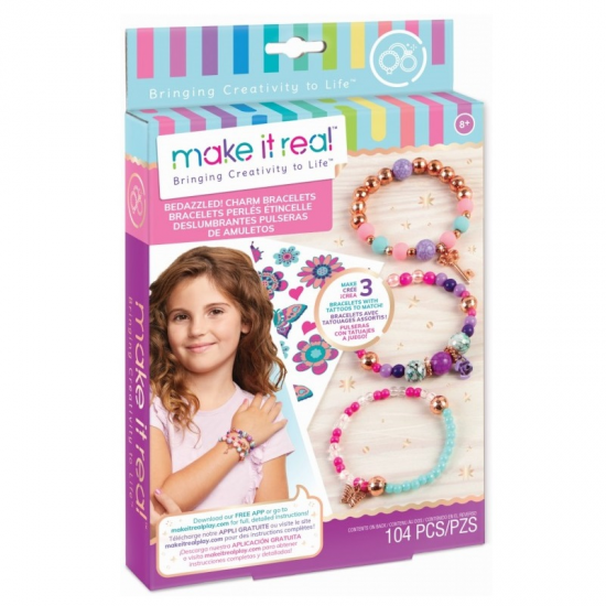 MAKE IT REAL - BEDAZZLED CHARM BRACELETS BLOOMING CREATIVITY 1202 MAKE IT REAL - BEDAZZLED CHARM BRACELETS BLOOMING CREATIVITY 1202