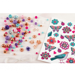 MAKE IT REAL - BEDAZZLED CHARM BRACELETS BLOOMING CREATIVITY 1202