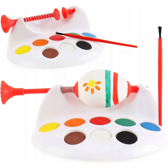 ΖΩΓΡΑΦΙΚΗ ΠΑΣΧΑΛΙΝΩΝ ΑΥΓΩΝ ΜΕ ΒΑΣΗ ΓΙΑ ΤΟ ΑΥΓΟ ΜΕ 6 ΧΡΩΜΑΤΑ ΚΑΙ ΠΙΝΕΛΟ 810033