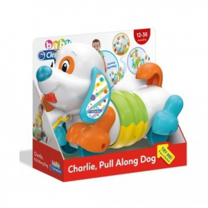 CLEMENTONI BABY ΣΚΥΛΑΚΙ ΤΣΑΡΛΙ ΣΥΡΟΜΕΝΟ PULL ALONG 1000-17262