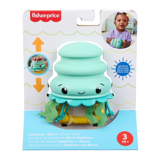 FISHER PRICE ΚΟΥΔΟΥΝΙΣΤΡΑ ΣΙΛΙΚΟΝΗΣ SQUISHSEAS ΜΕ ΖΩΑΚΙΑ ΤΟΥ ΩΚΕΑΝΟΥ - ΜΕΔΟΥΣΑ JHB54 / JHB57