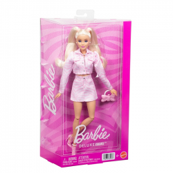 MATTEL BARBIE DELUXE STYLE ΚΟΥΚΛΑ ΜΕ ΡΟΖ DENIM ΜΠΟΥΦΑΝ JJN69 / HYV24