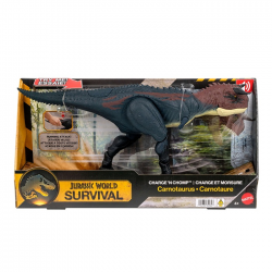 MATTEL JURASSIC WORLD SURVIVAL CARNOTAURUS ΠΟΥ ΔΑΓΚΩΝΕΙ ΚΑΙ ΕΠΙΤΙΘΕΤΑΙ JKG85