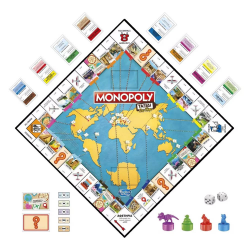 HASBRO ΕΠΙΤΡΑΠΕΖΙΟ ΠΑΙΧΝΙΔΙ MONOPOLY TRAVEL WORLD TOUR - ΤΑΞΙΔΙ ΣΤΟΝ ΚΟΣΜΟ F4007