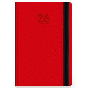 ΤΡΙΠΕΡΙΝΑΣ ΗΜΕΡΟΛΟΓΙΟ ΗΜΕΡΗΣΙΟ RODONIT ΜΕ ΛΑΣΤΙΧΟ 2026 14Χ21 ΚΟΚΚΙΝΟ 448377