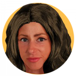 ΑΠΟΚΡΙΑΤΙΚΗ ΠΕΡΟΥΚΑ ΜΑΚΡΙΑ ΜΕ ΜΠΟΥΚΛΕΣ ΚΑΣΤΑΝΗ 3-1835