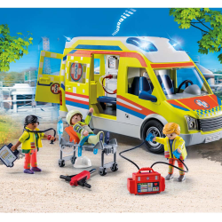 PLAYMOBIL CITY LIFE - ΑΣΘΕΝΟΦΟΡΟ ΜΕ ΔΙΑΣΩΣΤΕΣ 71202