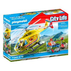 PLAYMOBIL CITY LIFE - ΕΛΙΚΟΠΤΕΡΟ ΠΡΩΤΩΝ ΒΟΗΘΕΙΩΝ 71203
