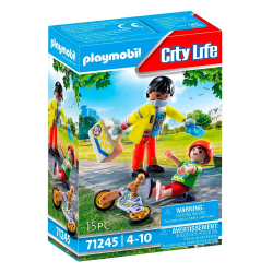 PLAYMOBIL CITY LIFE - ΔΙΑΣΩΣΤΗΣ ΚΑΙ ΠΑΙΔΑΚΙ 71245
