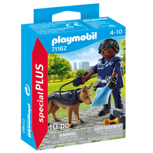PLAYMOBIL SPECIAL PLUS - ΑΣΤΥΝΟΜΙΚΟΣ ΜΕ ΣΚΥΛΟ ΑΝΙΧΝΕΥΤΗ 71162
