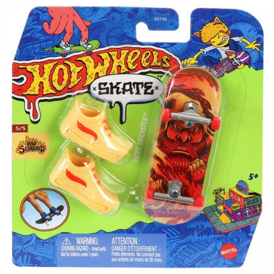 MATTEL HOT WHEELS SKATE ΜΕ ΠΑΠΟΥΤΣΑΚΙΑ FIERY TRICKSTER HGT46 / HVJ89