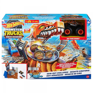 MATTEL HOT WHEELS MONSTER TRUCKS ΣΕΤ - SPIN OUT CHALLENGE HNB92 / HNB93