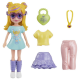 MATTEL POLLY POCKET ΚΟΥΚΛΑ ΜΕ 3 ΣΕΤ ΜΟΔΑΣ ΞΑΝΘΑ ΜΑΛΛΙΑ HNF50 / HKV83