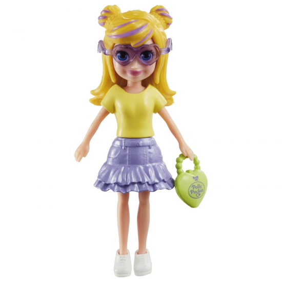 MATTEL POLLY POCKET ΚΟΥΚΛΑ ΜΕ 3 ΣΕΤ ΜΟΔΑΣ ΞΑΝΘΑ ΜΑΛΛΙΑ HNF50 / HKV83