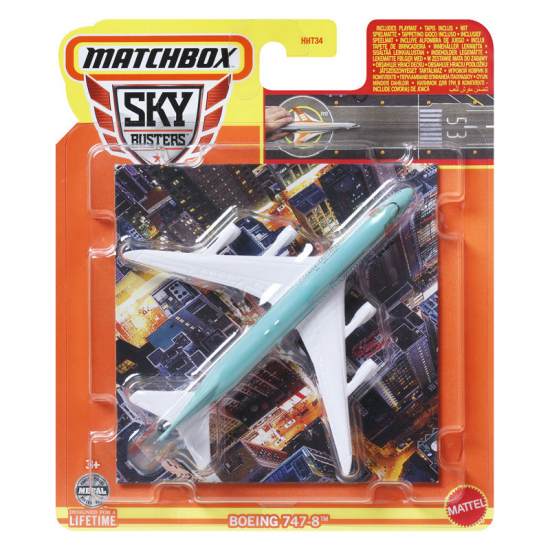 MATTEL MATCHBOX ΑΕΡΟΠΛΑΝΑΚΙ BOEING 747-8 HHT34 / HVM63