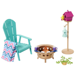 MATTEL BARBIE ΕΠΙΠΛΑ - BACKYARD PATIO HJV32 / HJV33