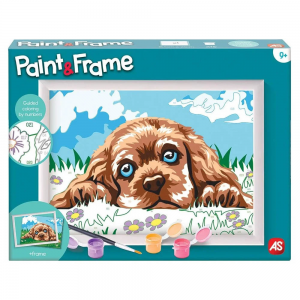 AS COMPANY PAINT AND FRAME ΖΩΓΡΑΦΙΖΩ ΜΕ ΑΡΙΘΜΟΥΣ LOVING PUPPY 1038-41012