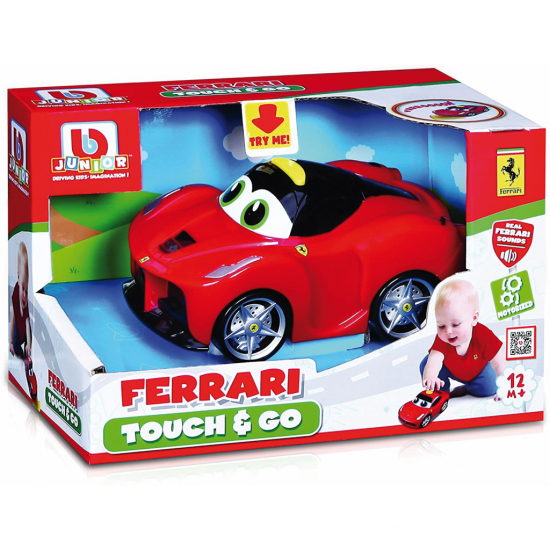 BURAGO JUNIOR ΑΥΤΟΚΙΝΗΤΑΚΙ ΜΕ ΗΧΟΥΣ FERRARI TOUCH AND GO LAFERRARI 16-81606