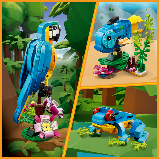 LEGO CREATOR - 3 IN 1 EXOTIC PARROT 31136