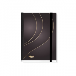 SKAG ΑΚΑΔΗΜΑΪΚΟ ΗΜΕΡΟΛΟΓΙΟ 2026 - 2027 FLEXBOOK ΜΕ ΛΑΣΤΙΧΟ GOLD AND SILVER ΓΚΡΙ 14X21 312288