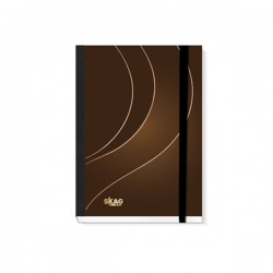 SKAG ΑΚΑΔΗΜΑΪΚΟ ΗΜΕΡΟΛΟΓΙΟ 2026 - 2027 FLEXBOOK ΜΕ ΛΑΣΤΙΧΟ GOLD AND SILVER ΚΑΦΕ 14X21 312288