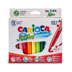 CARIOCA ΜΑΡΚΑΔΟΡΟΙ ΧΟΝΤΡΟΙ JUMBO 12 ΧΡΩΜΑΤΩΝ 40569 CARIOCA ΜΑΡΚΑΔΟΡΟΙ ΧΟΝΤΡΟΙ JUMBO 12 ΧΡΩΜΑΤΩΝ 40569