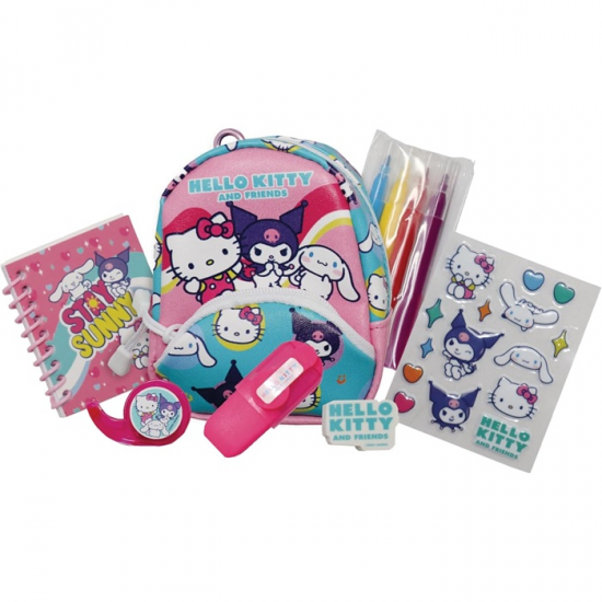 GIOCHI PREZIOSI HELLO KITTY MINI BACKPACK ΜΕ ΔΙΑΦΟΡΕΣ ΕΚΠΛΗΞΕΙΣ HKTG8000