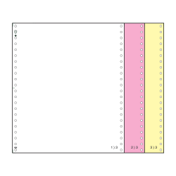 ΜΗΧΑΝΟΓΡΑΦΙΚΟ ΧΑΡΤΙ 11Χ9,5 ΤΡΙΠΛΟ Φ750 ΧΡΩΜΑ ΛΕΥΚΟ - ΡΟΖ - ΚΙΤΡΙΝΟ