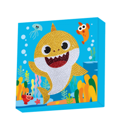 DIAMOMD DOTZ ΚΑΤΑΣΚΕΥΗ ΨΗΦΙΔΩΤΟ BOX 28x28cm BIG DOTZBOX BABY SHARK BDBX.006