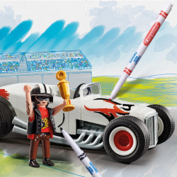 PLAYMOBIL COLOR - VINTAGE ΑΥΤΟΚΙΝΗΤΟ ΜΕ ΟΔΗΓΟ 71376