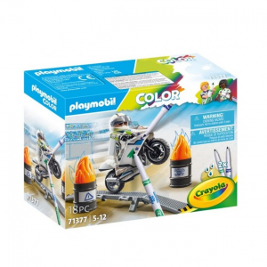 PLAYMOBIL COLOR - ΜΟΤΟΣΙΚΛΕΤΑ ΜΕ ΟΔΗΓΟ 71377