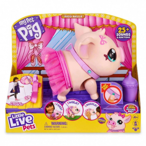 GIOCHI PREZIOSI LITTLE LIVE PETS PIGGI BELLA ΓΟΥΡΟΥΝΑΚΙ ΜΠΑΛΑΡΙΝΑ ΗΛΕΚΤΡΟΝΙΚΟ ΖΩΑΚΙ LPW01000