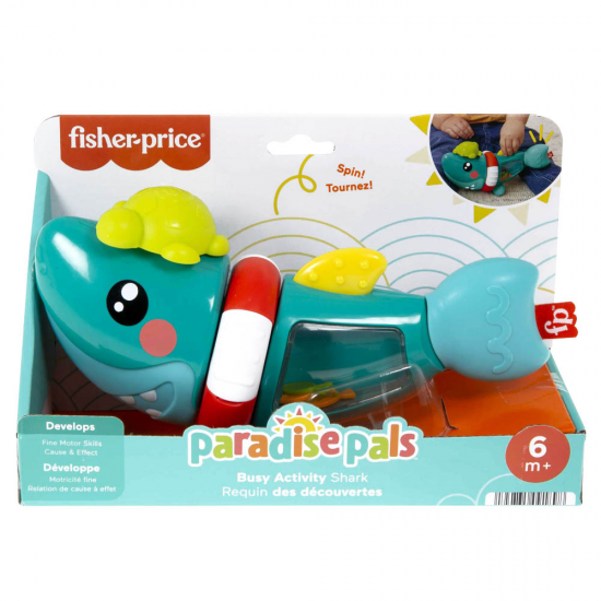 FISHER PRICE ΒΡΕΦΙΚΟ ΠΑΙΧΝΙΔΙ PARADISE PALS BUSY ACTIVITY SHARK HJP01