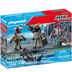 PLAYMOBIL CITY ACTION - ΟΜΑΔΑ ΕΙΔΙΚΩΝ ΔΥΝΑΜΕΩΝ 71146