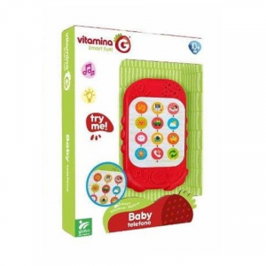 VITAMINA G PUZZLE ΒΡΕΦΙΚΟ ΤΗΛΕΦΩΝΟ ΜΕ ΗΧΟΥΣ ΚΟΚΚΙΝΟ 04592