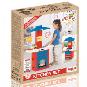 DOLU "TOY FACTORY" ΜΕΓΑΛΗ ΚΟΥΖΙΝΑ ΜΕ ΑΞΕΣΟΥΑΡ ΗΧΟΥΣ ΚΑΙ ΦΩΤΑΚΙΑ 4506