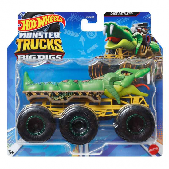 MATTEL HOT WHEELS - MONSTER TRUCK BIG BIGS - CAGE RATTLER HWN86 / HWN92