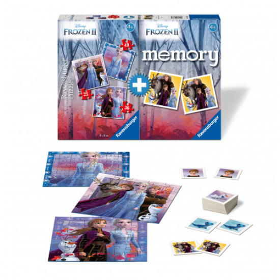 RAVENSBURGER PUZZLE 25/36/49 ΤΕΜ + ΕΠΙΤΡΑΠΕΖΙΟ ΠΑΙΧΝΙΔΙ MEMORY FROZEN ΨΥΧΡΑ ΚΑΙ ΑΝΑΠΟΔΑ 2 20673