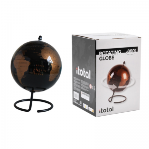 I-TOTAL ΥΔΡΟΓΕΙΟΣ ROTATING MAP WITH BASE GOLD 14CM CM3312C 139331203