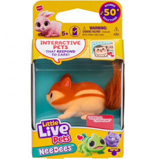 GIOCHI PREZIOSI LITTLE LIVE PETS ΗΛΕΚΤΡΟΝΙΚΟ ΖΩΑΚΙ NEEDES NIBBLEE CHIPMUNK LP700220