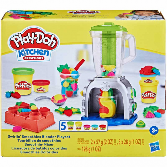 HASBRO PLAY-DOH SWIRLIN SMOOTHIES BLENDER PLAYSET F9142