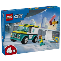 LEGO CITY - EMERGENCY AMBULANCE AND SNOWBOARDER 60403