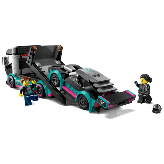 LEGO ΠΑΙΧΝΙΔΟΛΑΜΠΑΔΑ CITY RACE CAR AND CAR CARRIER TRUCK 60406