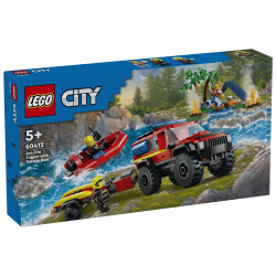 LEGO CITY - 4X4 FIRE TRUCK WITH RESCUE BOAT 60412 LEGO CITY - 4X4 FIRE TRUCK WITH RESCUE BOAT 60412