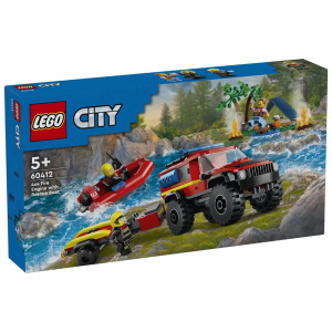 LEGO CITY - 4X4 FIRE TRUCK WITH RESCUE BOAT 60412