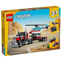 LEGO CREATOR 3 IN 1 - FLATBED TRUCK WITH HELICOPTER 31146